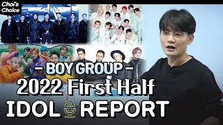 K-POP Boy Groups 2022 first-half results