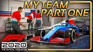 F1 Game 2020 | Team Creation & 1st Race!! My Team Career