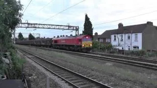 DBS 66001 on 6V31 Dagenham Dock Reception to Didcot T.C. Passing Barking 03/06/2014