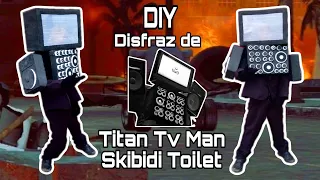 Cómo hacer disfraz de Titan Tv Man de Skibidi Toilet - DIY - Ara Blue