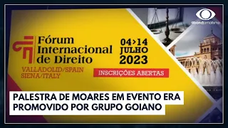 Alexandre de Moraes viajou à Itália para palestra | Jornal da Band