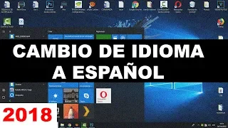 How to change the language in Windows 10 (from English to Spanish)