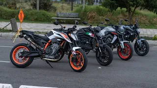 Ktm 890R Vs Mt 09, Bmw F900R, Ducati monster 937 / LOSDELASMOTOS