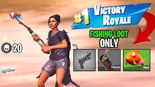 I won ONLY using loot from FISHING in Fortnite... (Chapter 2 Challenge)
