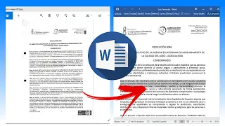 Como editar una imagen con texto o un documento escaneado con word