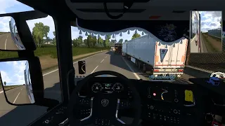 TruckersMP Report / Collisions / Duisburg - Calais / Sim 1