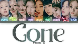 TWICE (트와이스) – Gone Lyrics (Color Coded Han/Rom/Eng)