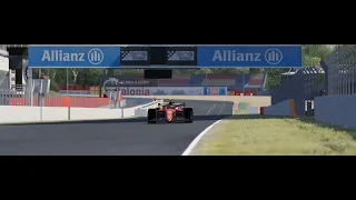 Ferrari F1-75 F1 2022 Assetto Corsa Barcelona Spain Moto layout onboard (Ultrawide)