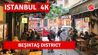 Istanbul 2023 Beşiktaş| Popular And Lovely District 1 March Walking Tour|4k UHD 60fps