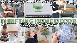 THRIFTING HOME DECOR - SHOPPING + STYLING! | Home Decor Ideas On A Budget | McGee & CO Thrift Flip