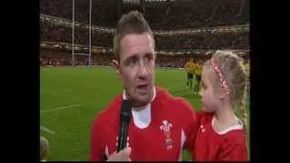 Shane Williams' last  try and emotional interview