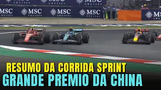 HAMILTON LIDERA MAS VERSTAPPEN ULTRAPASSA, SAINZ E LECLERC QUASE SE CHOCAM - RESUMO SPRINT GP CHINA