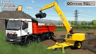 Farming Simulator 19 - TRAILED LOADER Digging The Dirt And Loads It Into A Dump Truck