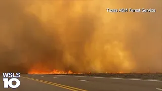 Fierce fire battle rages on in Texas