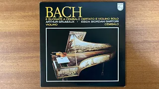 Arthur Grumiaux BWV 1014 J S Bch No 1 in B minor, Six Sonatas for Viplin Harpsichord 1963