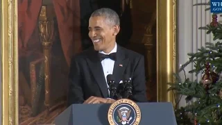 Obama Jokes With The Eagles At Kennedy Center Honors Reception