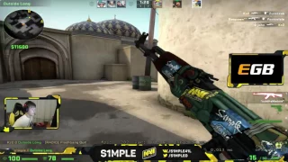 S1mple Global Elite Matchmaking on Dust2