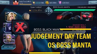 JUDGEMENT DAY TEAM ONESHOT BOSS MANTA | No DOA ARTIFACTS USED | Injustice 2 Mobile