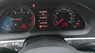 Audi A6 C6 4F 2005 digital speedometer activation on the cluster!