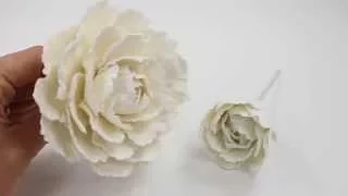 Peony Wedding Cake Topper by lil sculpture