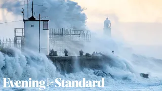 Storm Eunice batters England's west coast
