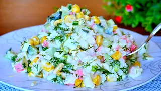 My husband ate this cucumber salad every day and lost 30 kg in a month!