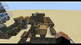 Minecraft Create Mod: Windmill Powered Kelp Farm Powered Furnace Engine (x5).