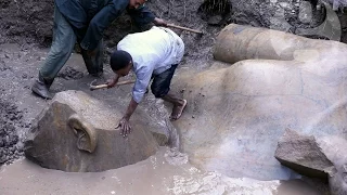Pharaoh Ramses II statue unearthed in Cairo