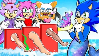 The Little Mermaid: Who would Fit into these Shoes and be Sonic's Girlfriend? Sonic Comedy 2D