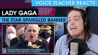 Voice Teacher Reacts to Lady Gaga - The Star-Spangled Banner (Joe Biden's Inauguration)