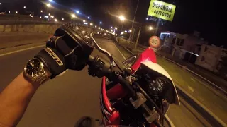 Wheelie por colectora honda xr 150