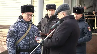 Тамбовские полицейские провели плановую замену сводного отряда полиции в Воронежской области