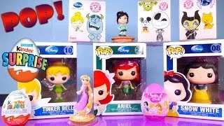 New Disney Princess Funko Pop Mystery Minis Collection + Kinder Surprise Egg By Disney Cars Toy Club