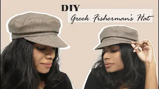 DIY Greek Fisherman's Cap (Free Pattern) | How to make Greek Fisherman's Hat/ Fiddler Cap