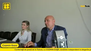 Conferință de presă de la Tulcea, cu COZMIN GUȘĂ, candidat independent la alegerile prezidențiale