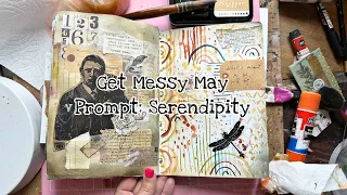 Serendipity- Creating a Messy May art journal spread using random selection!