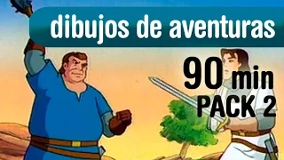 90 min dibujos aventuras para niños - Pack 2