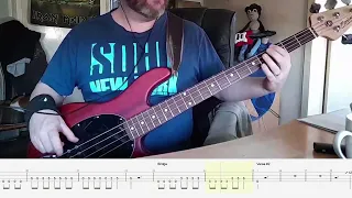 Wig Wam - Do You Wanna Taste It (Peacemaker Intro/Theme Song) - Bass cover /w Bass tabs