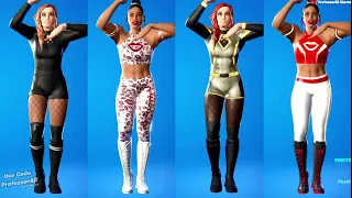 Fortnite Poki Tiktok Emote With Becky Lynch & Bianca Belair Skins Thicc WWE Collab 🍑😘😜😍