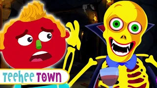 Haunted Party With Ghosts Halloween Song + Spooky Scary Skeleton Songs For Kids | Teehee Town