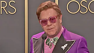 Oscars 2020 Elton John & Bernie Taupin - Winner Speech - Rocketman