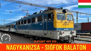 Cab ride Nagykanizsa - Siófok/Lake Balaton - Hungarian State Railways (MÁV) - train drivers view 4K