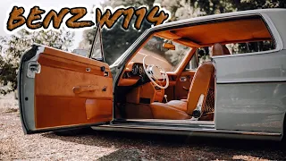 Mercedes Benz W114    Whole interior customized    Explain Benz equipped with air suspension