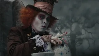 Alice in Wonderland (2010) - Teapot Shrinking Scene