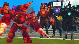 NEW SUPER UPGRADED TITAN DRILL MAN VS ALL TITAN BOSSES AND SKIBIDI TOILET In Garry's Mod!