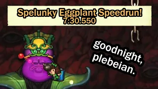 The NEW Spelunky Eggplant Run!? (Eggplant% Speedrun)