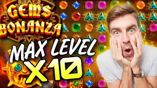 TOP 10 GEMS BONANZA🏆BIGGEST WIN ONLINE SLOTS! MAX WIN MORE THAN 1.5 M$!