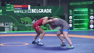 1/4 WW - 50 kg: M. SELISHKA (BUL) v. A. LUKASIAK (POL)