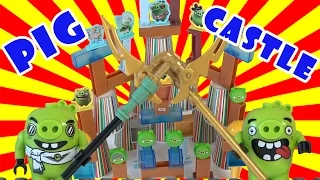 Angry Birds vs Bad piggies / Pig Castle / Замок Энгри Бердс / McDonalds Happy Meal toys  SanSanychTV