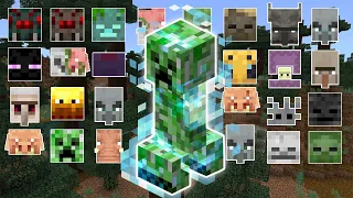 CHARGED CREEPER VS ALL MOBS | MINECRAFT